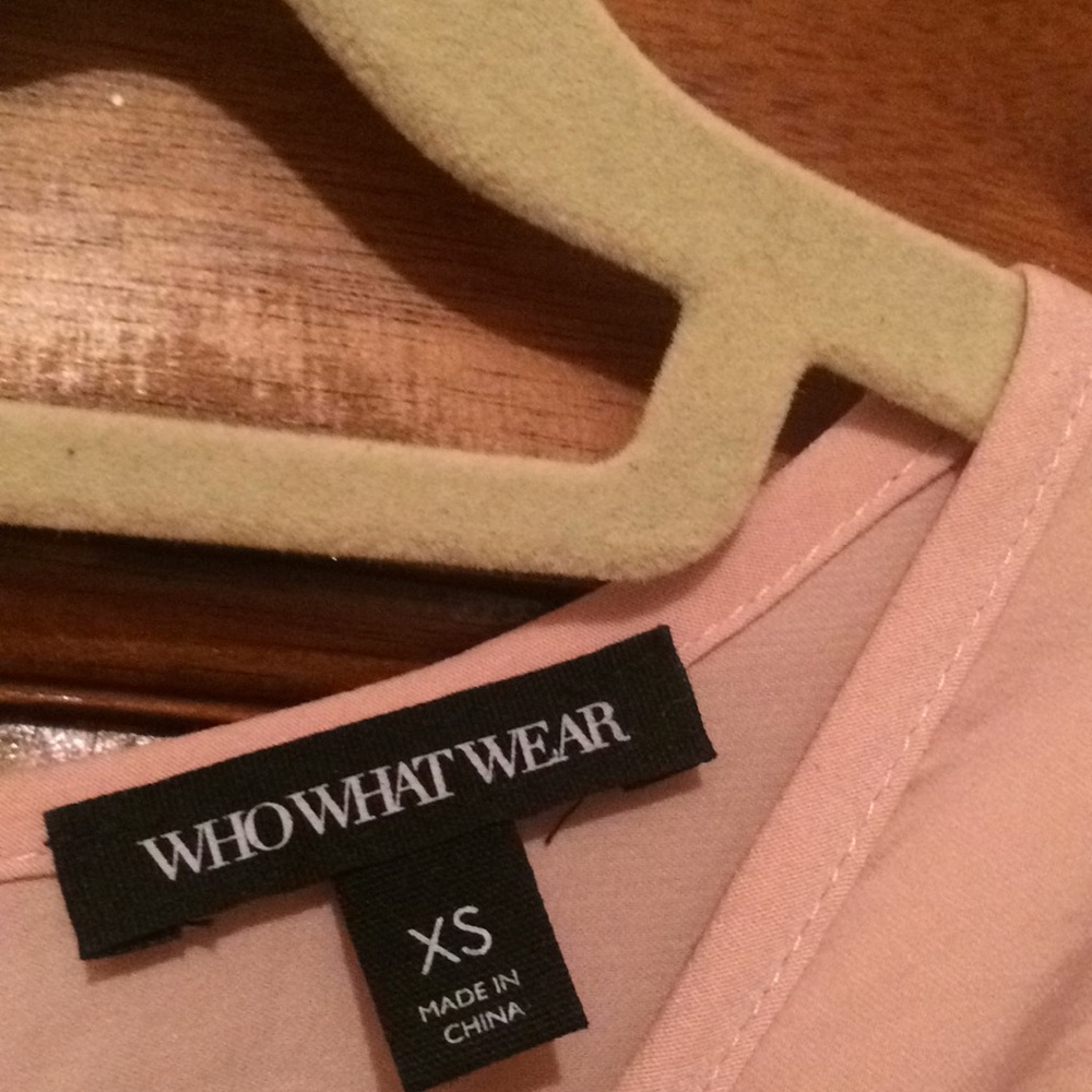 WhoWhatWear Light Pink Ruffle Top - Picture 4 of 5